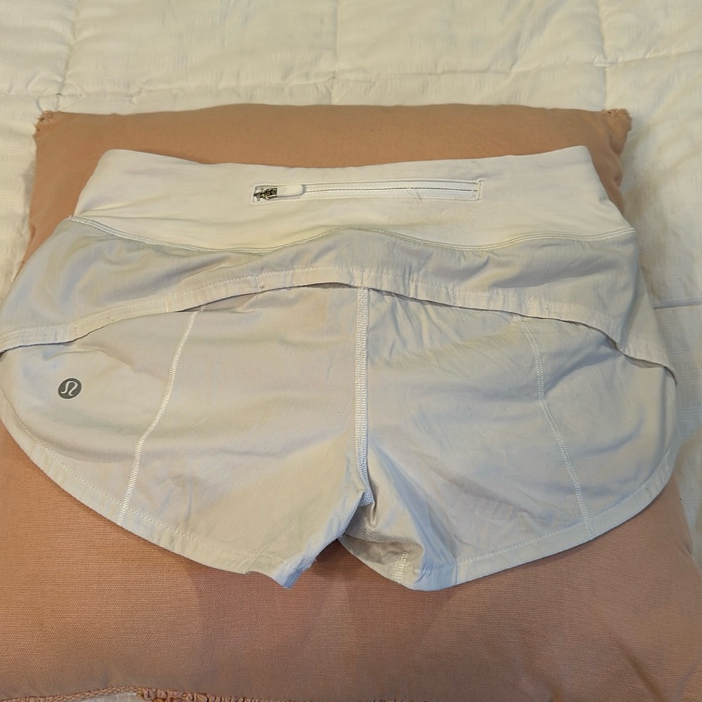 White Lululemon 2.5in Speed Ups, Size: 2